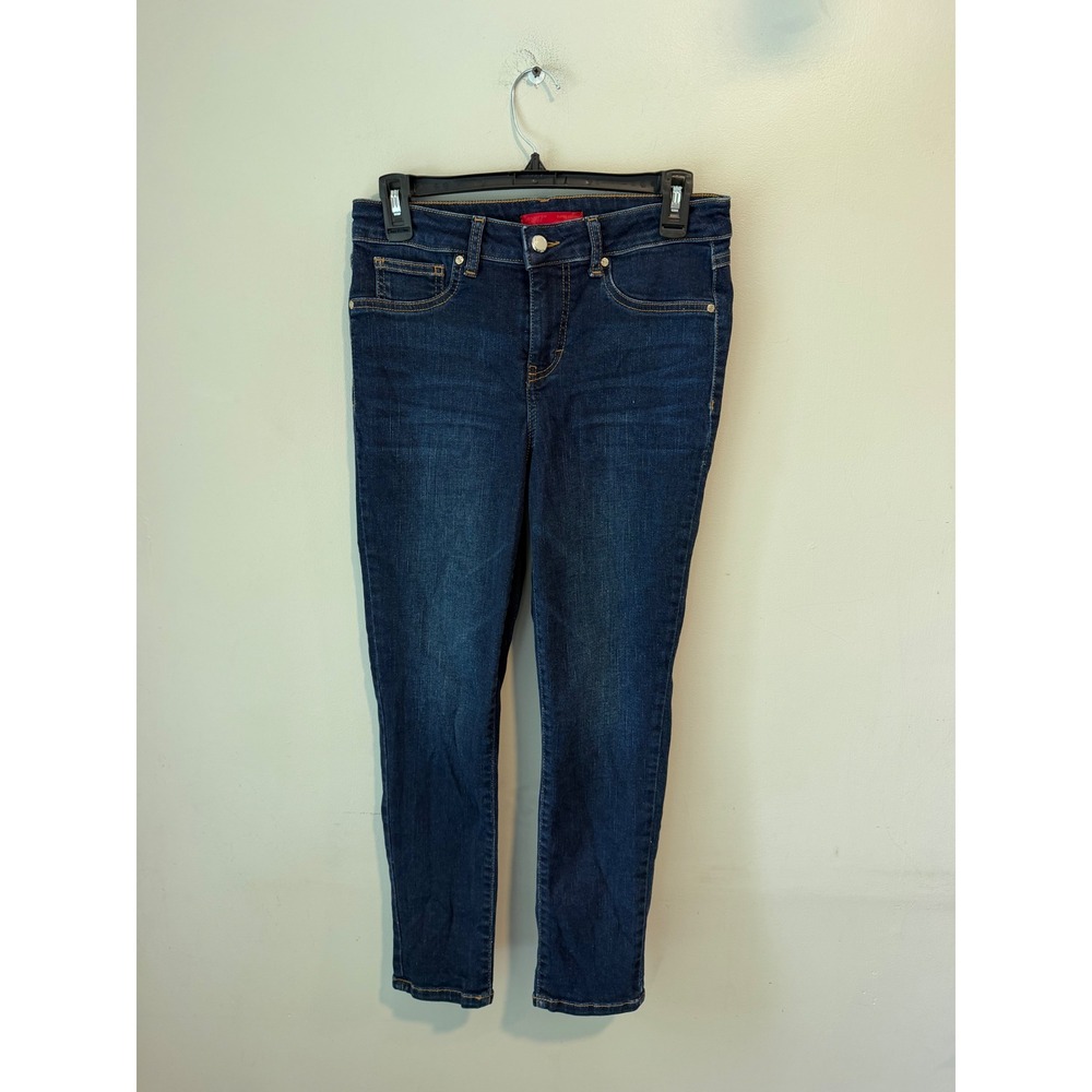 Jennifer Lopez Womens Cropped Super Skinny Jeans Dark Wash Blue Size 8 WJ91D055